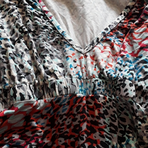 Y2k multi-colored leopard printed top - Picture 5 of 5